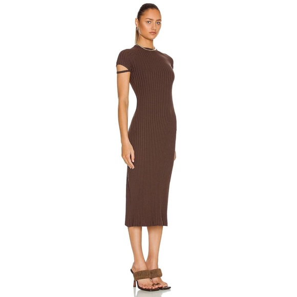 Helmut Lang
Women's Brown Rib Tee Midi Dress - Picture 1 of 10